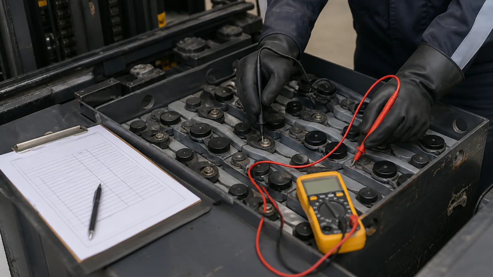 Checklist tehnic pentru service și diagnostic baterii
